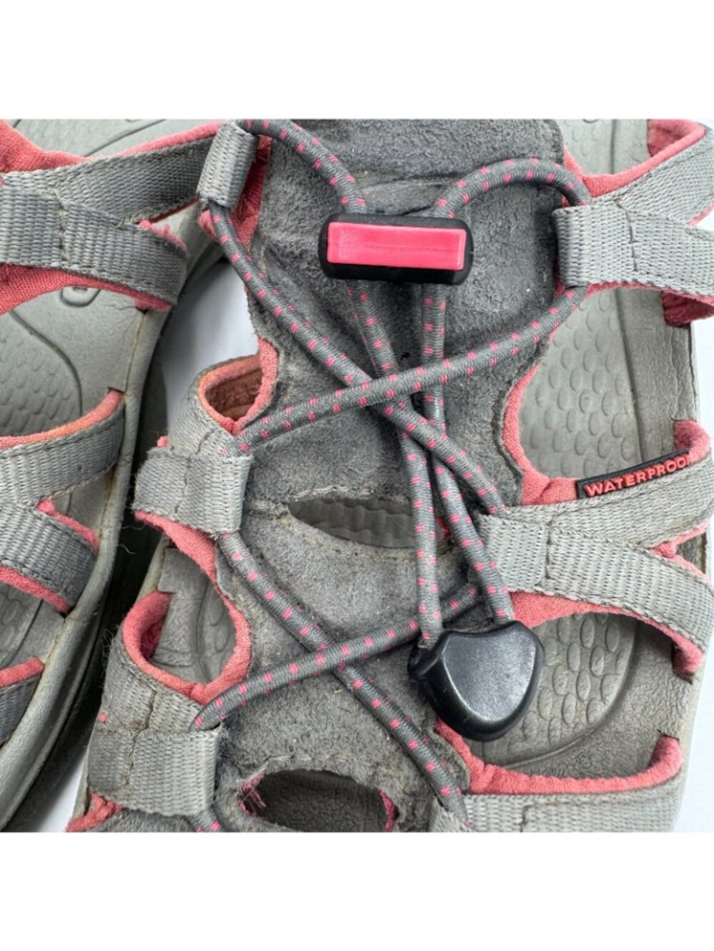 Keen Whisper 5127 Slide Sandal Womens 8.5 Gray Synthetic Hiking Trail Waterproof - Picture 12 of 16